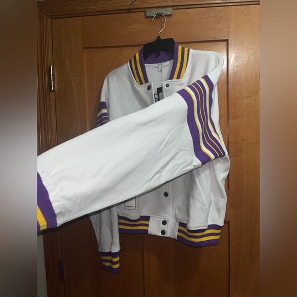 Minnesota Vikings NFL Women's Fleece Lightweight Jacket Snap Button Size XL NEW - Picture 5 of 8